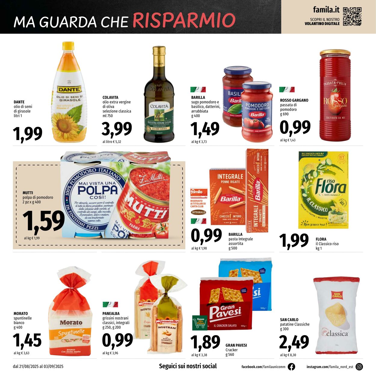 Volantino Famila 21.08.2025 - 03.09.2025