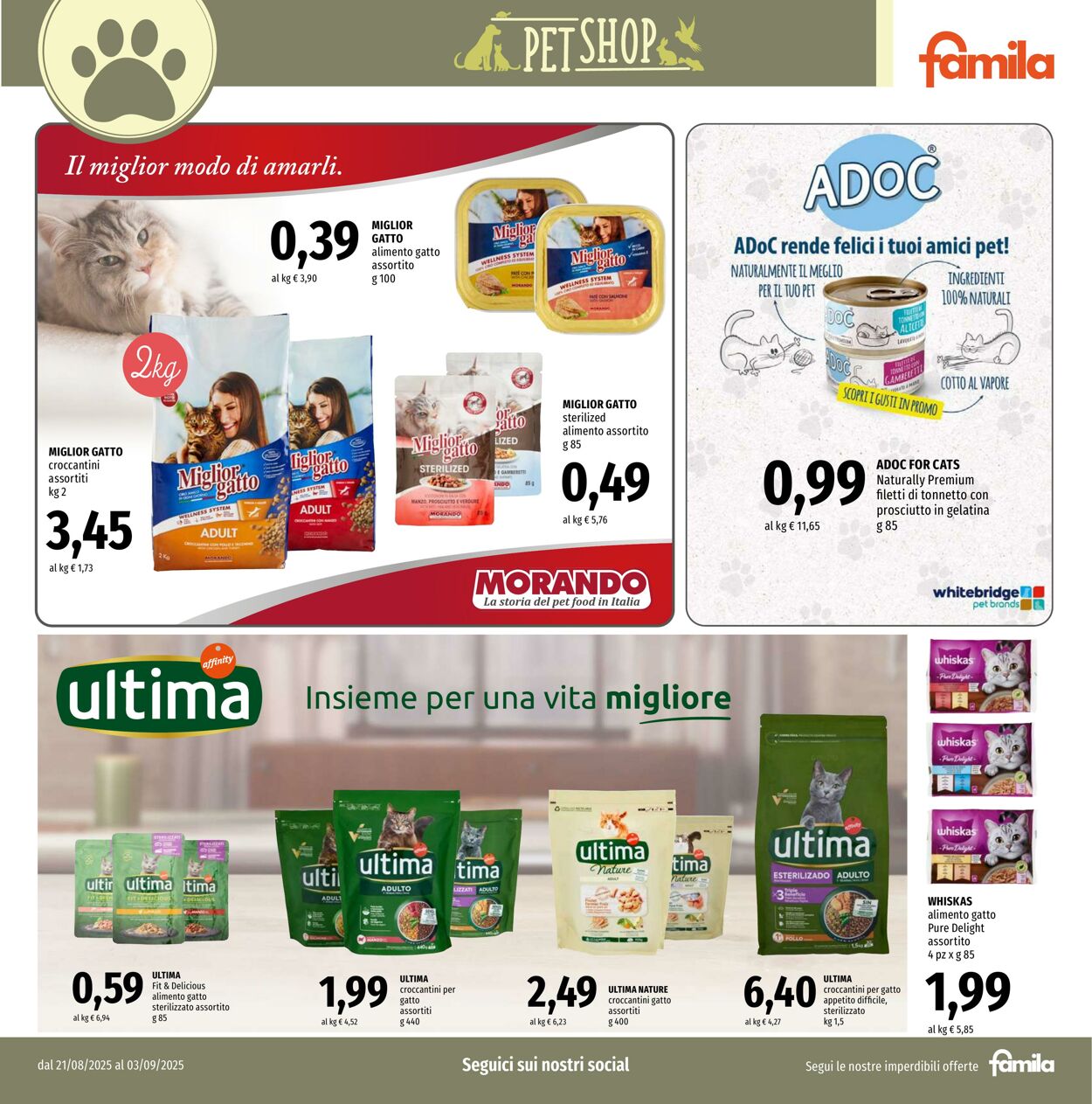 Volantino Famila 21.08.2025 - 03.09.2025