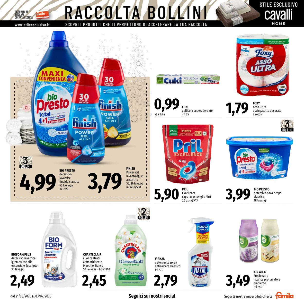 Volantino Famila 21.08.2025 - 03.09.2025