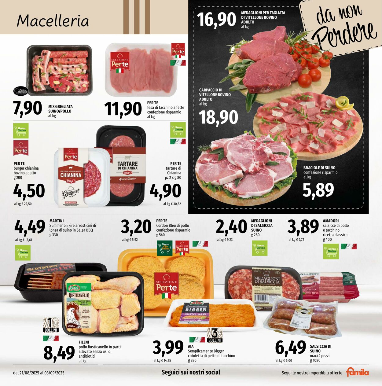 Volantino Famila 21.08.2025 - 03.09.2025