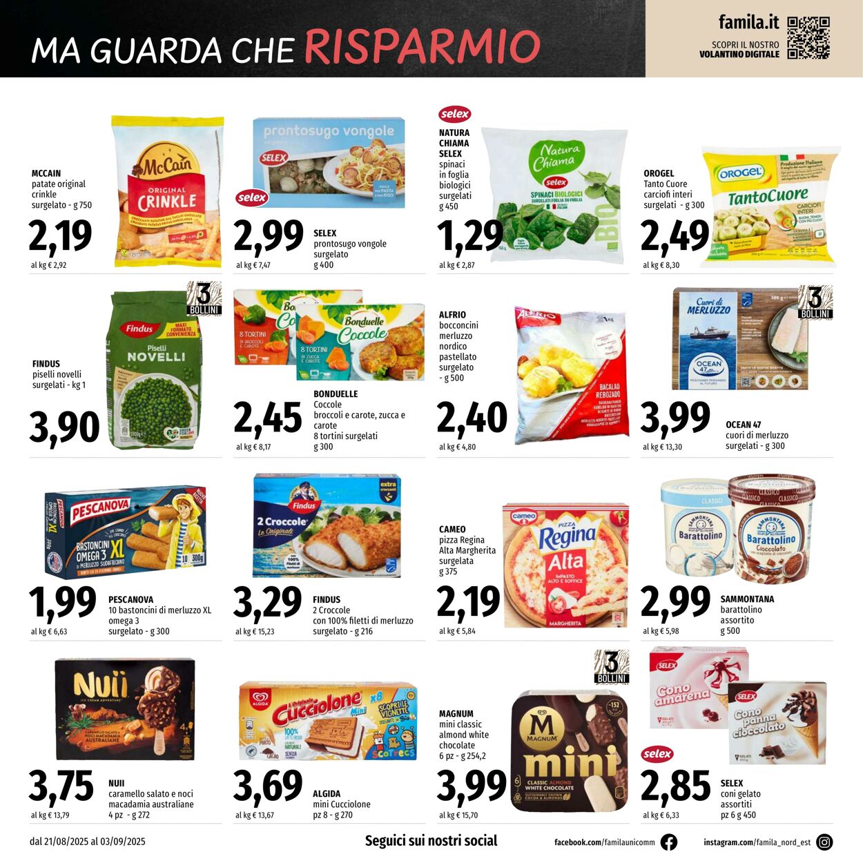 Volantino Famila 21.08.2025 - 03.09.2025