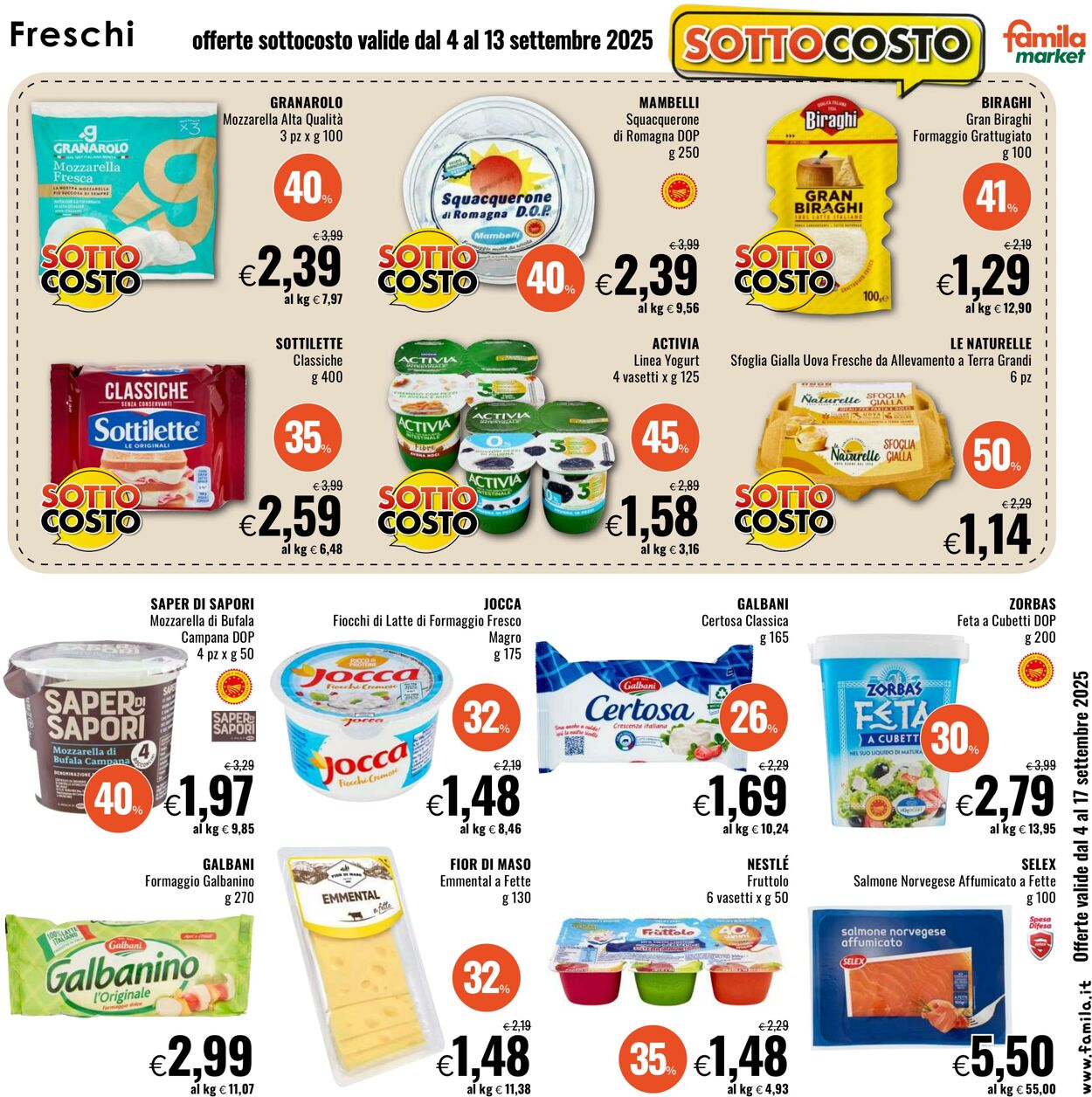 Volantino Famila 04.09.2025 - 17.09.2025