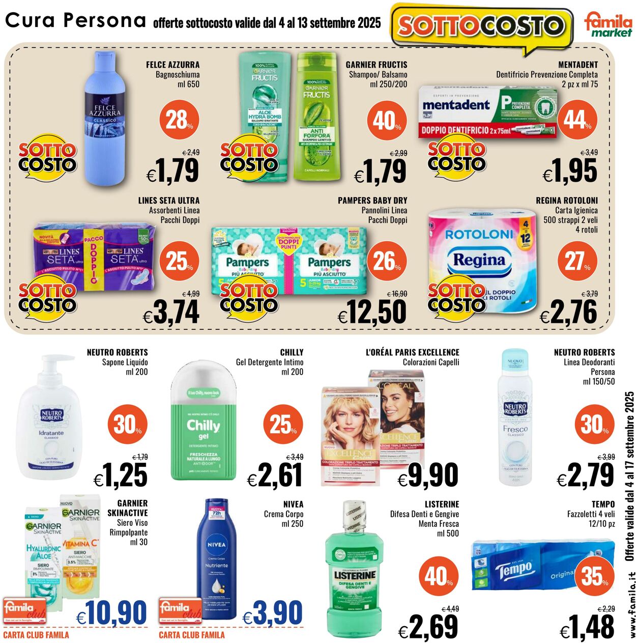 Volantino Famila 04.09.2025 - 17.09.2025