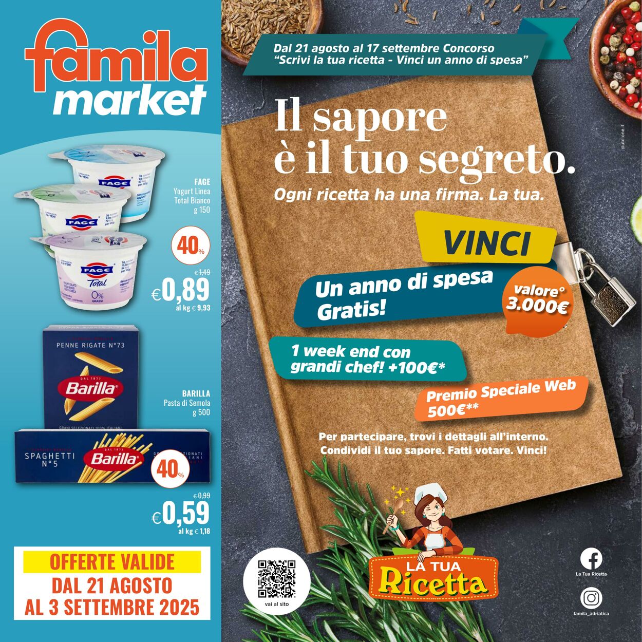 Volantino Famila 21.08.2025 - 03.09.2025