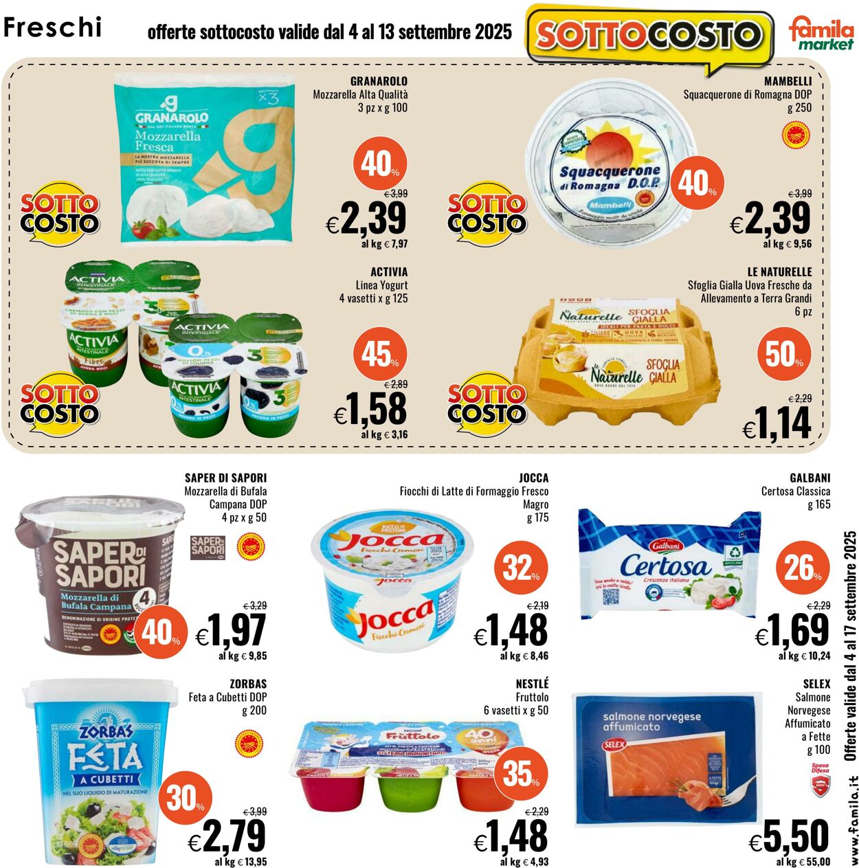 Volantino Famila 04.09.2025 - 17.09.2025
