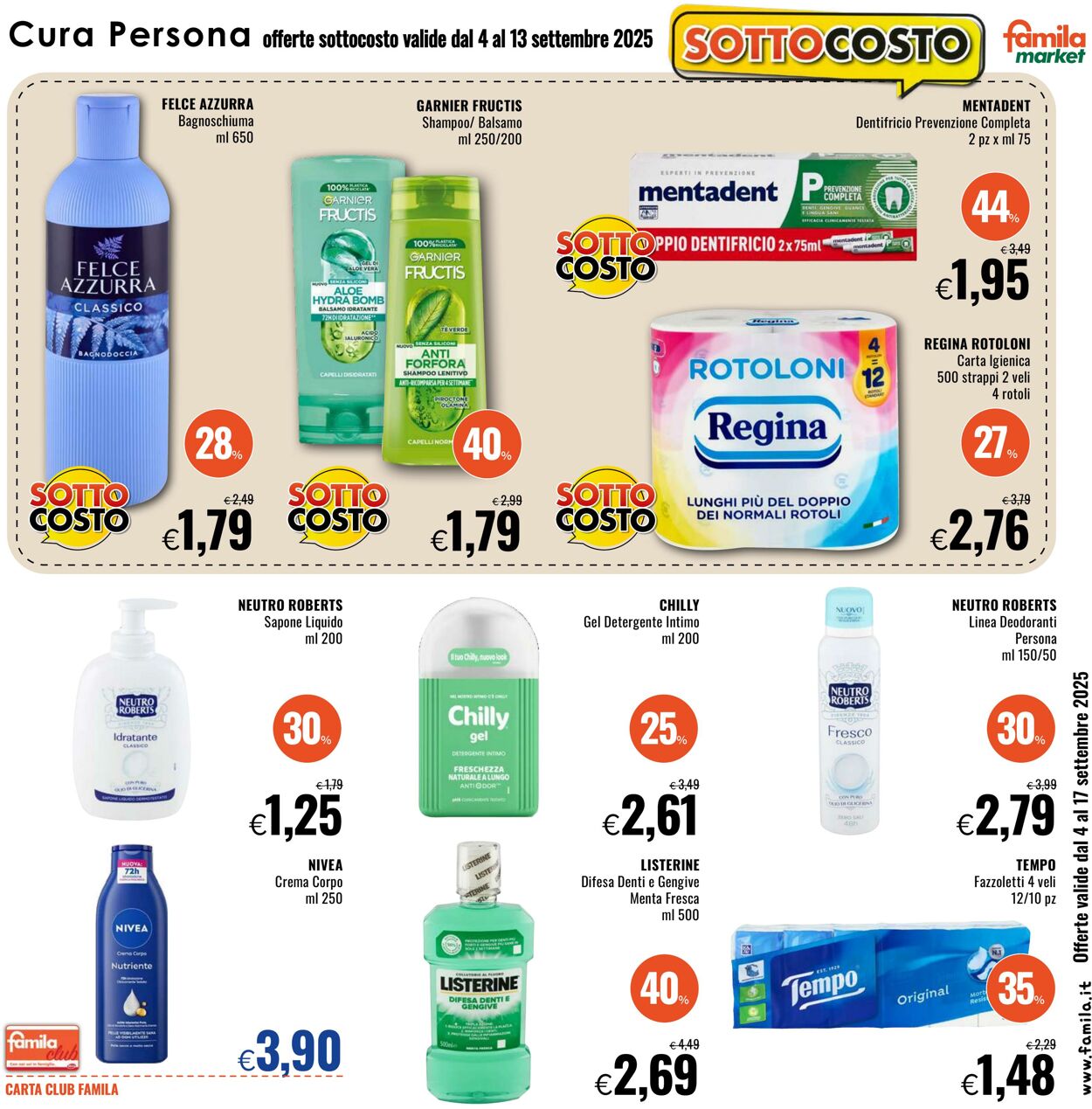 Volantino Famila 04.09.2025 - 17.09.2025