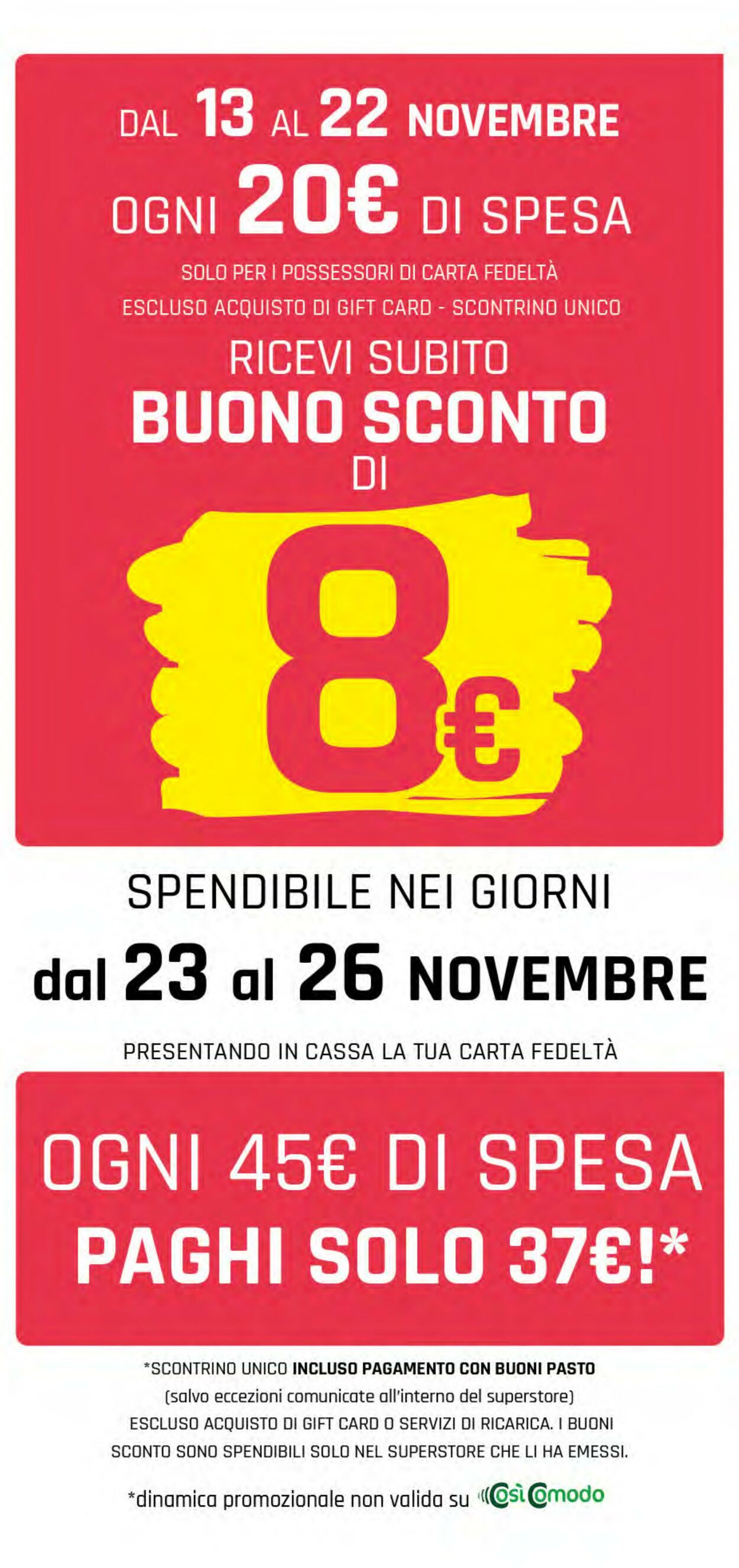 Volantino Famila 13.11.2025 - 22.11.2025