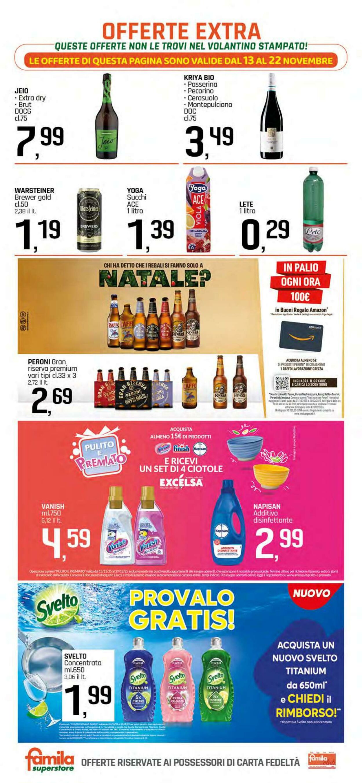Volantino Famila 13.11.2025 - 22.11.2025