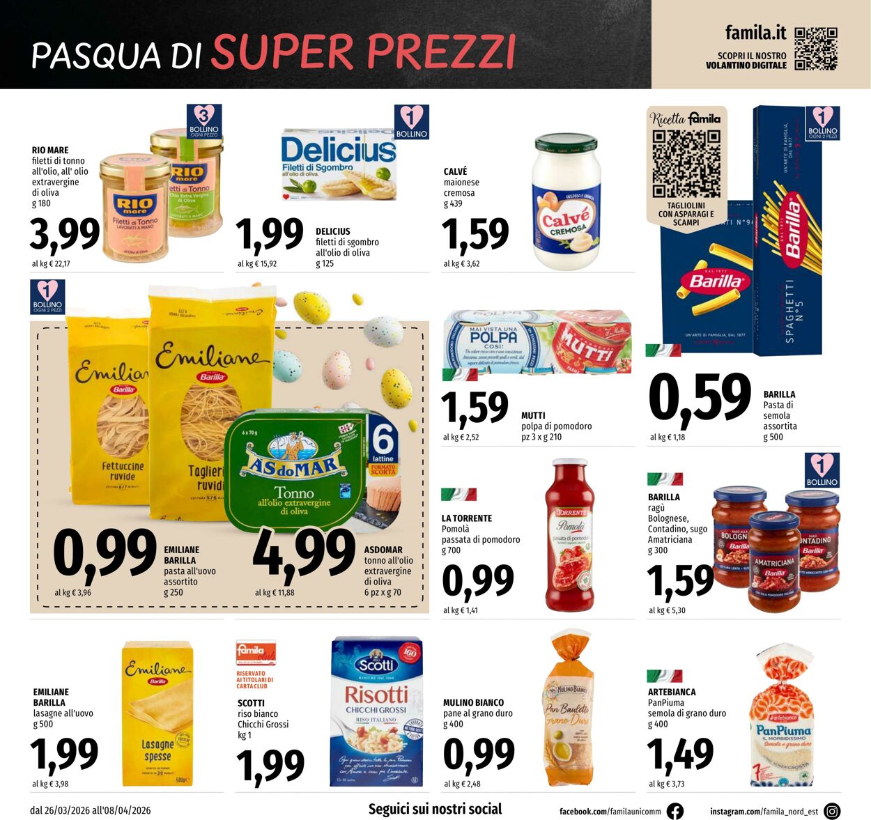 Volantino Famila 26.03.2026 - 08.04.2026