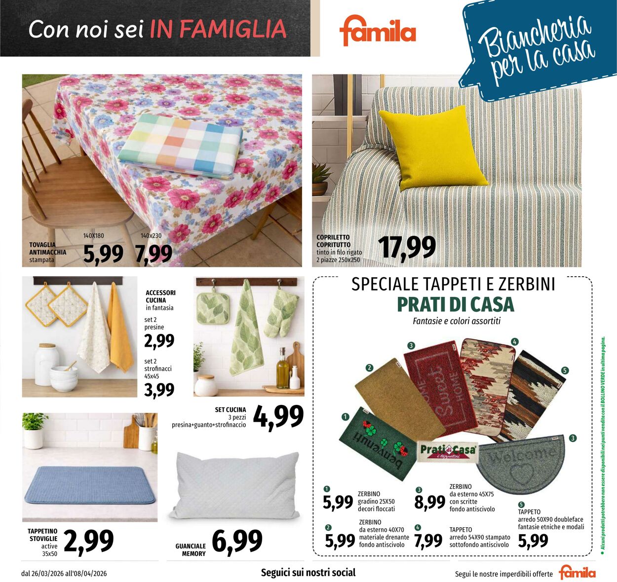 Volantino Famila 26.03.2026 - 08.04.2026