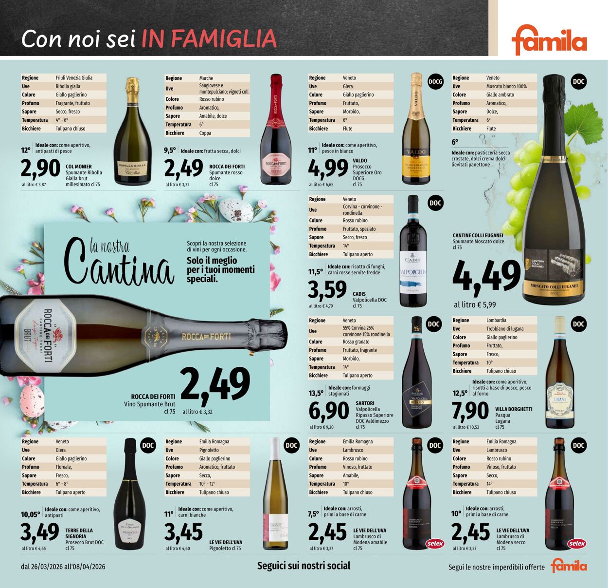 Volantino Famila 26.03.2026 - 08.04.2026