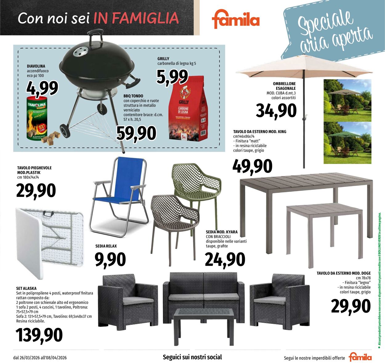 Volantino Famila 26.03.2026 - 08.04.2026