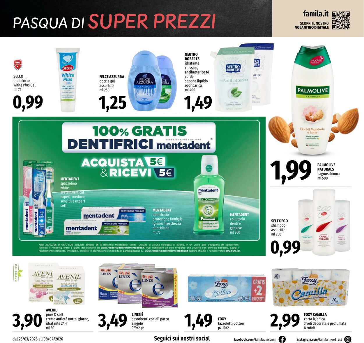 Volantino Famila 26.03.2026 - 08.04.2026