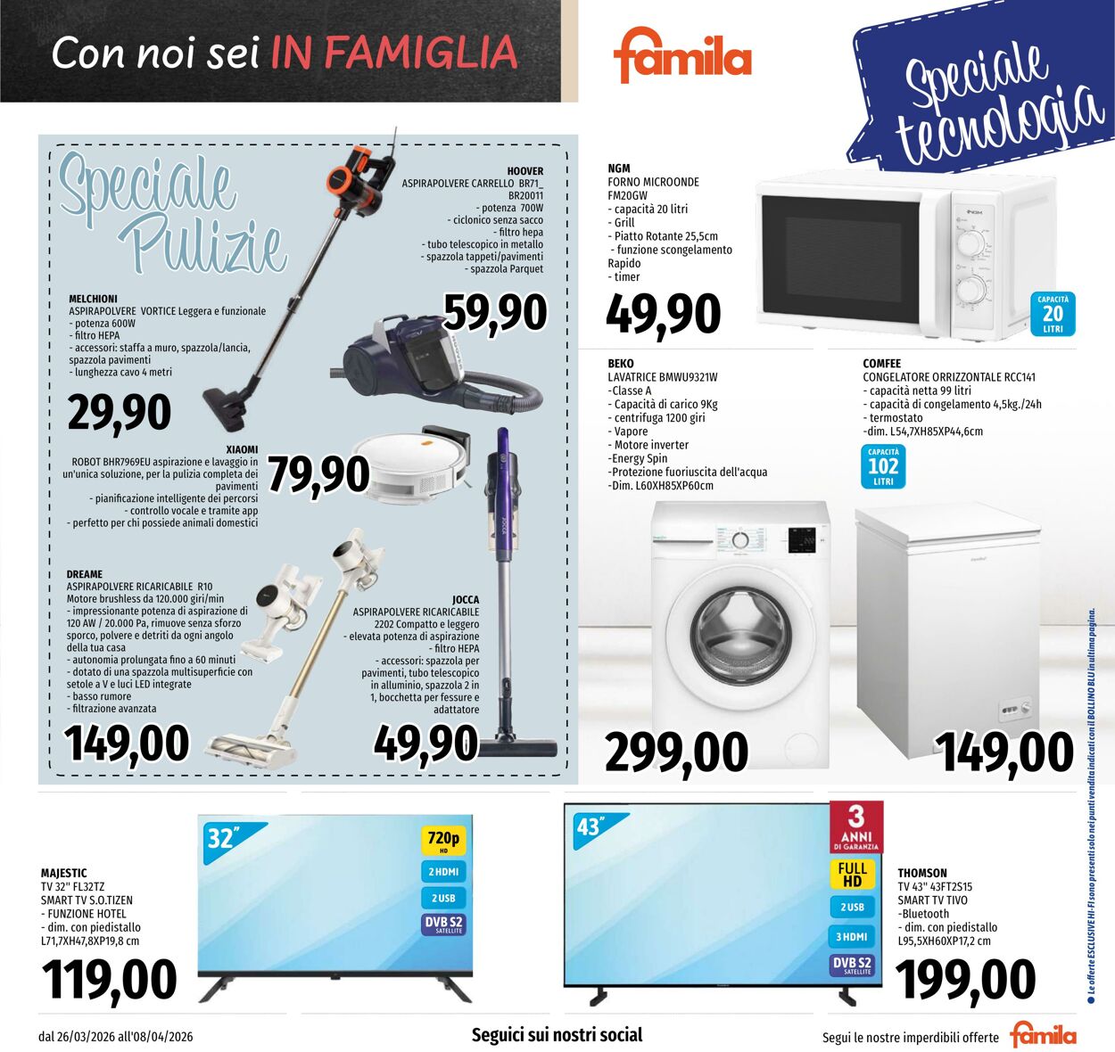 Volantino Famila 26.03.2026 - 08.04.2026