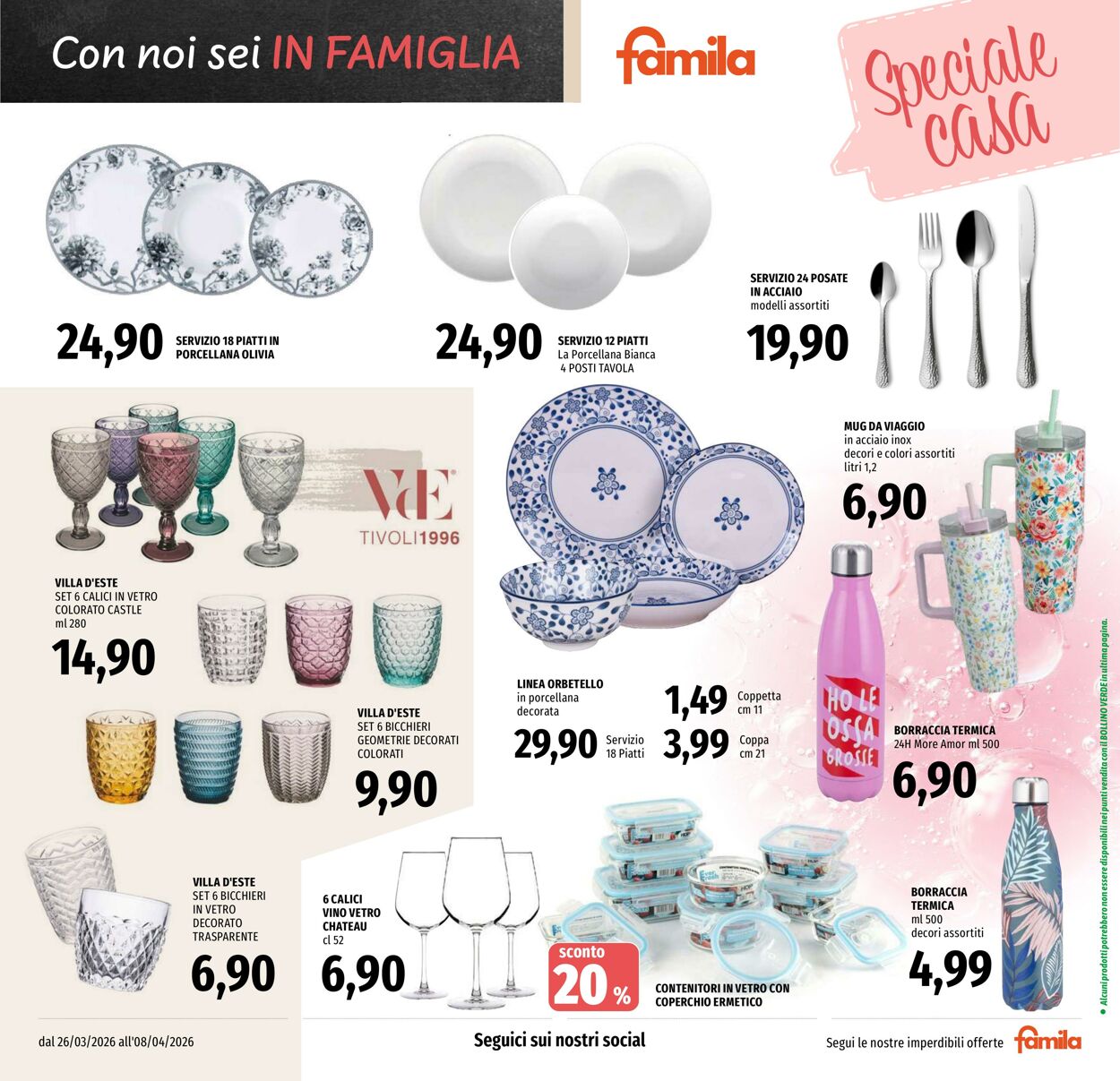 Volantino Famila 26.03.2026 - 08.04.2026