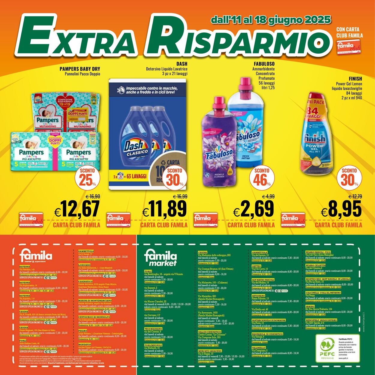 Volantino Famila 11.06.2025 - 18.06.2025