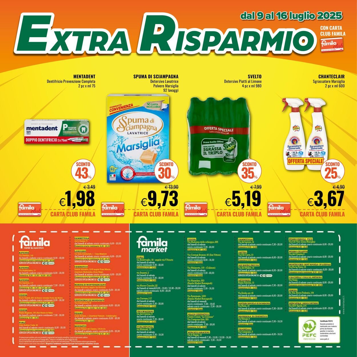 Volantino Famila 09.07.2025 - 16.07.2025