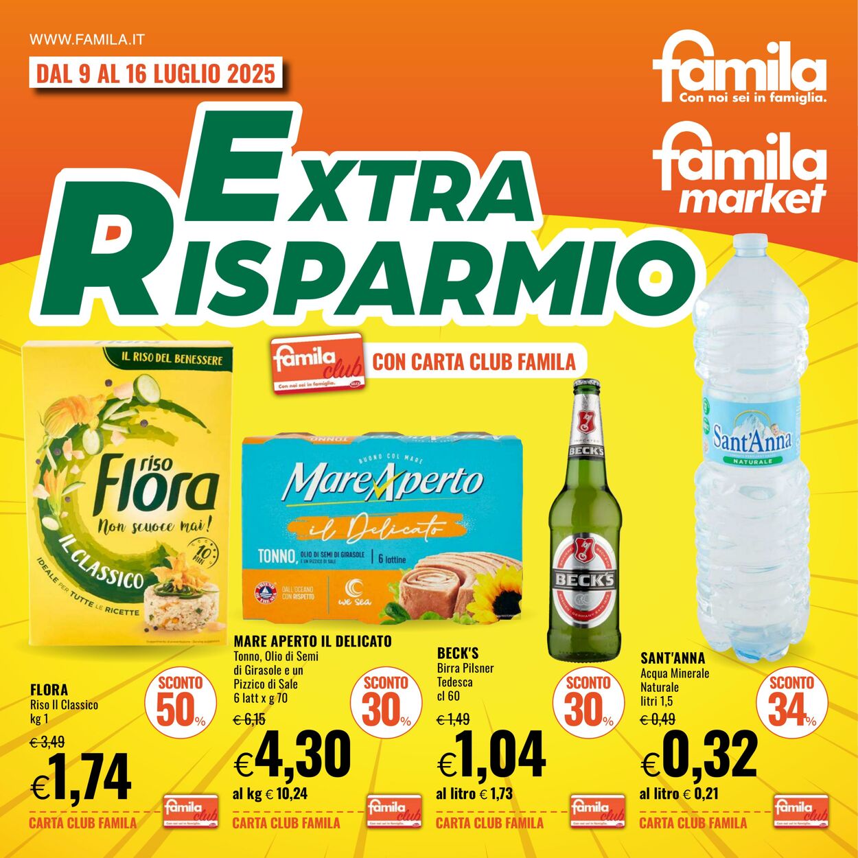 Volantino Famila 09.07.2025 - 16.07.2025