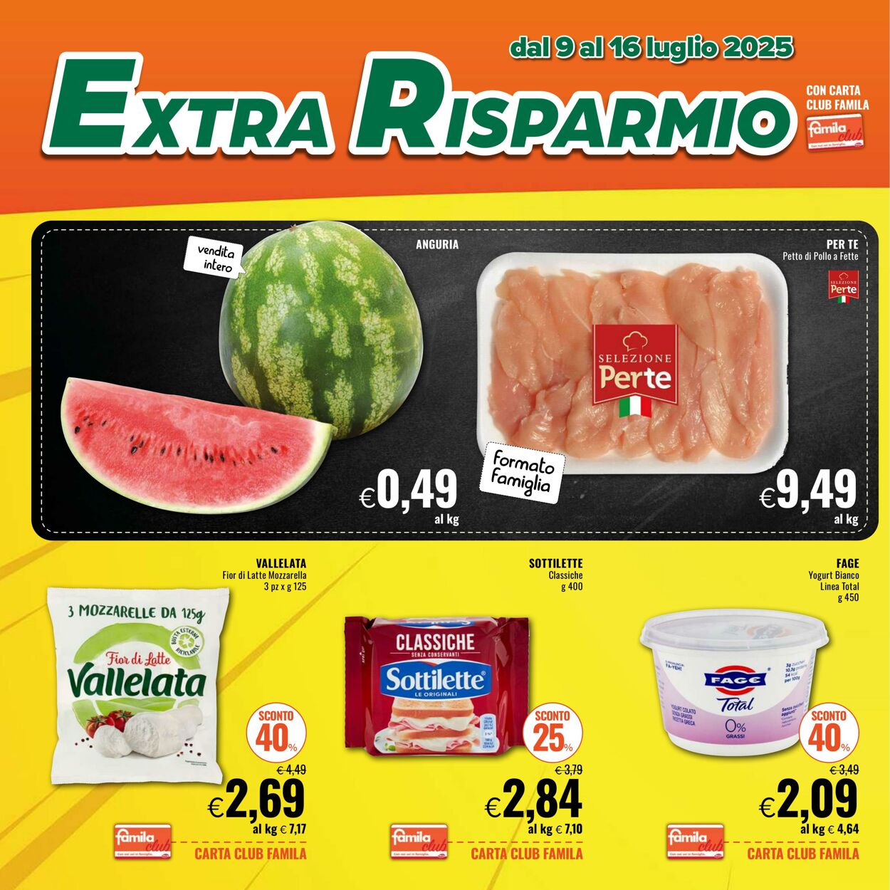 Volantino Famila 09.07.2025 - 16.07.2025