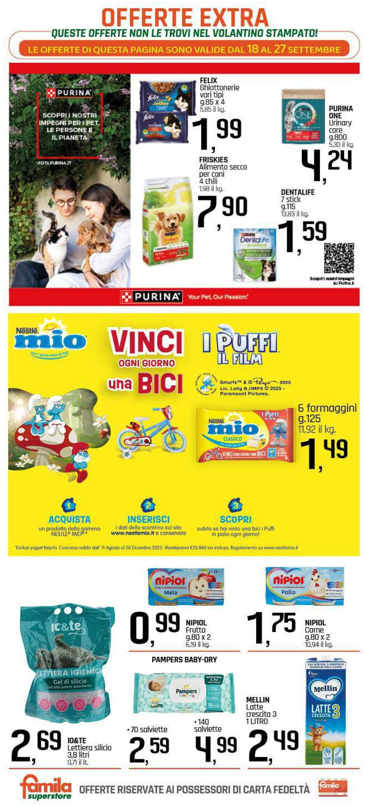Volantino Famila 18.09.2025 - 27.09.2025