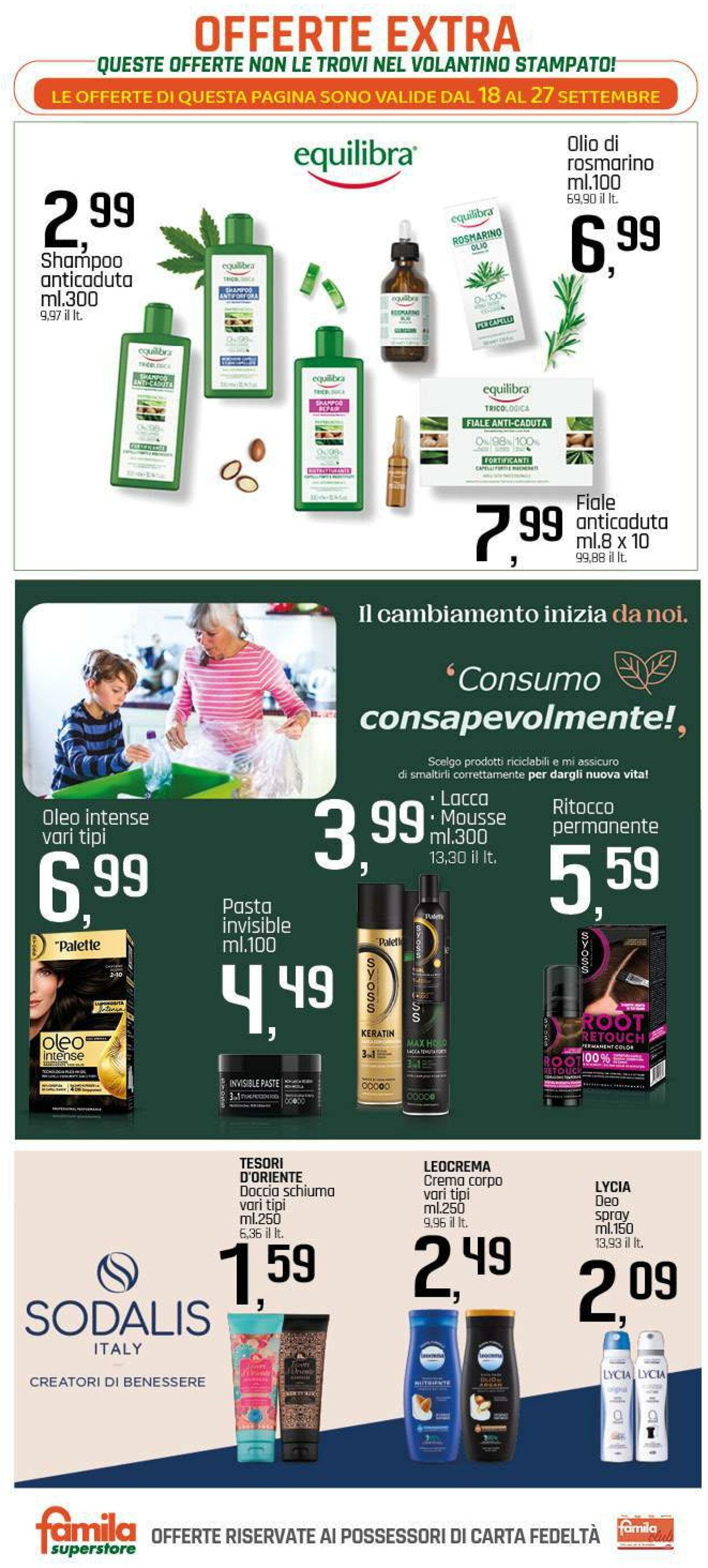 Volantino Famila 18.09.2025 - 27.09.2025