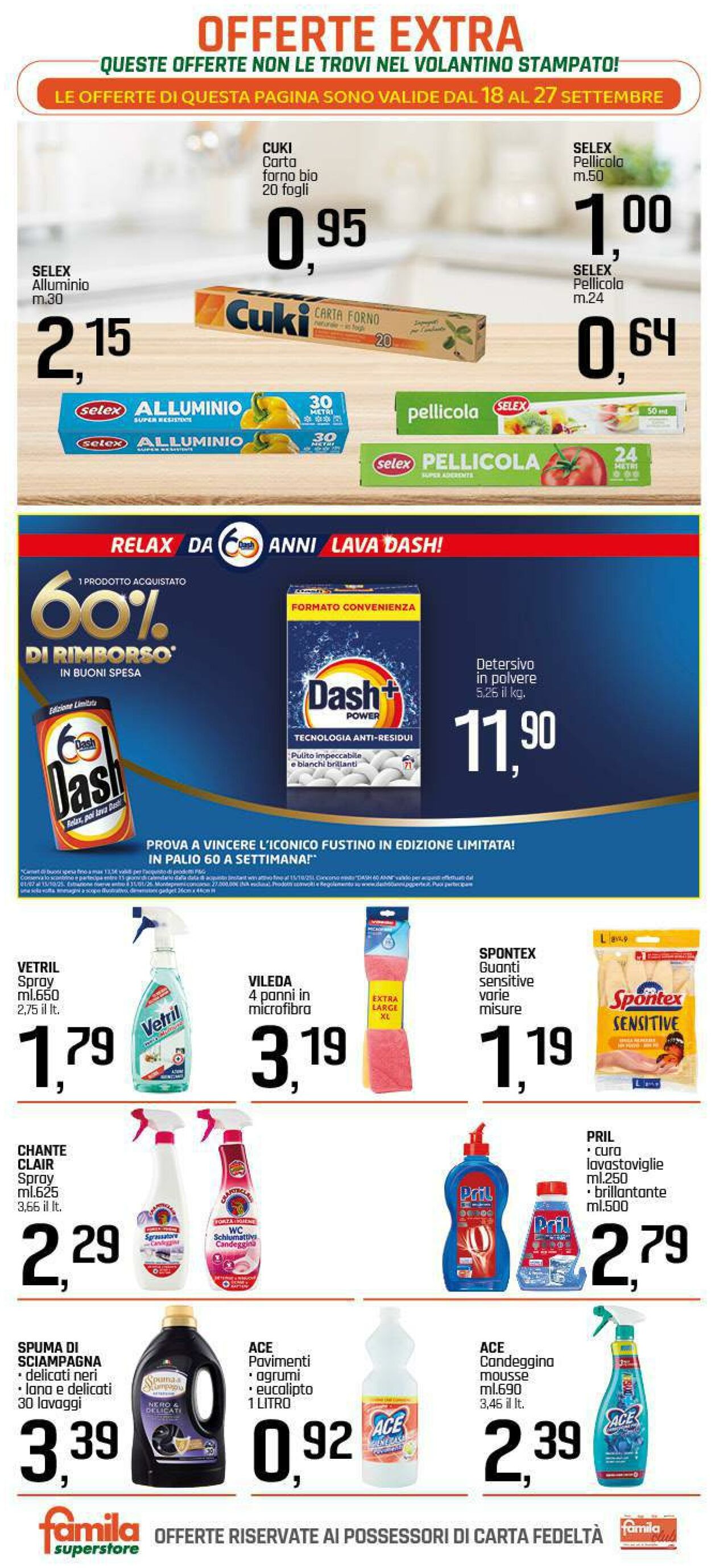 Volantino Famila 18.09.2025 - 27.09.2025