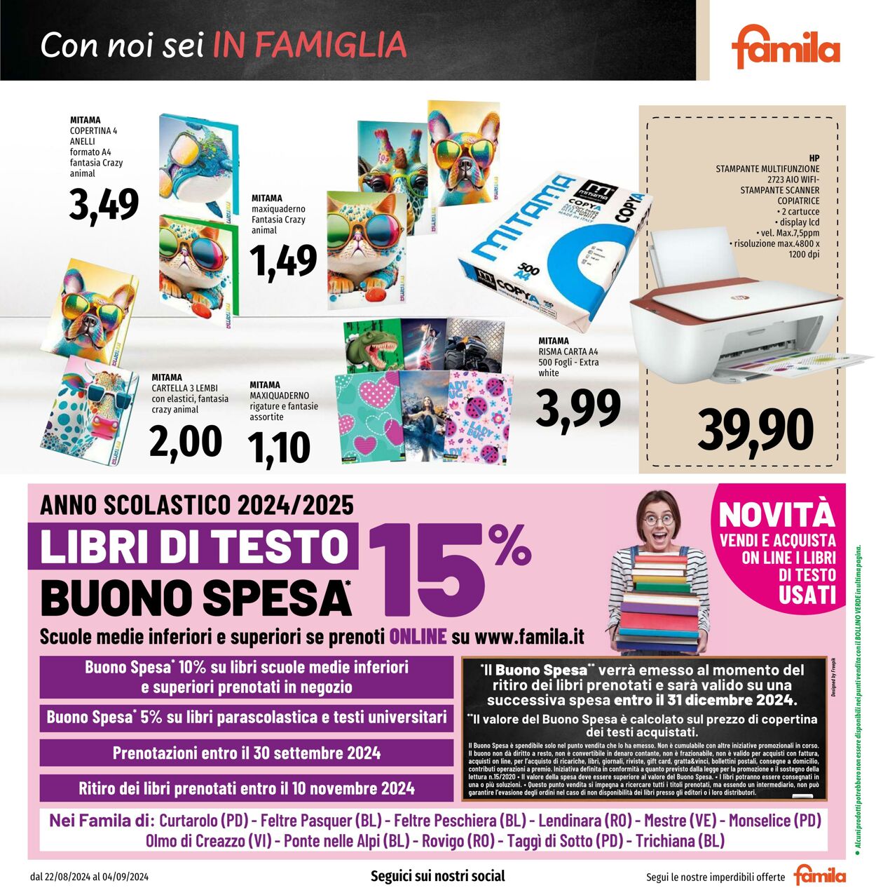 Volantino Famila 22.08.2024 - 04.09.2024