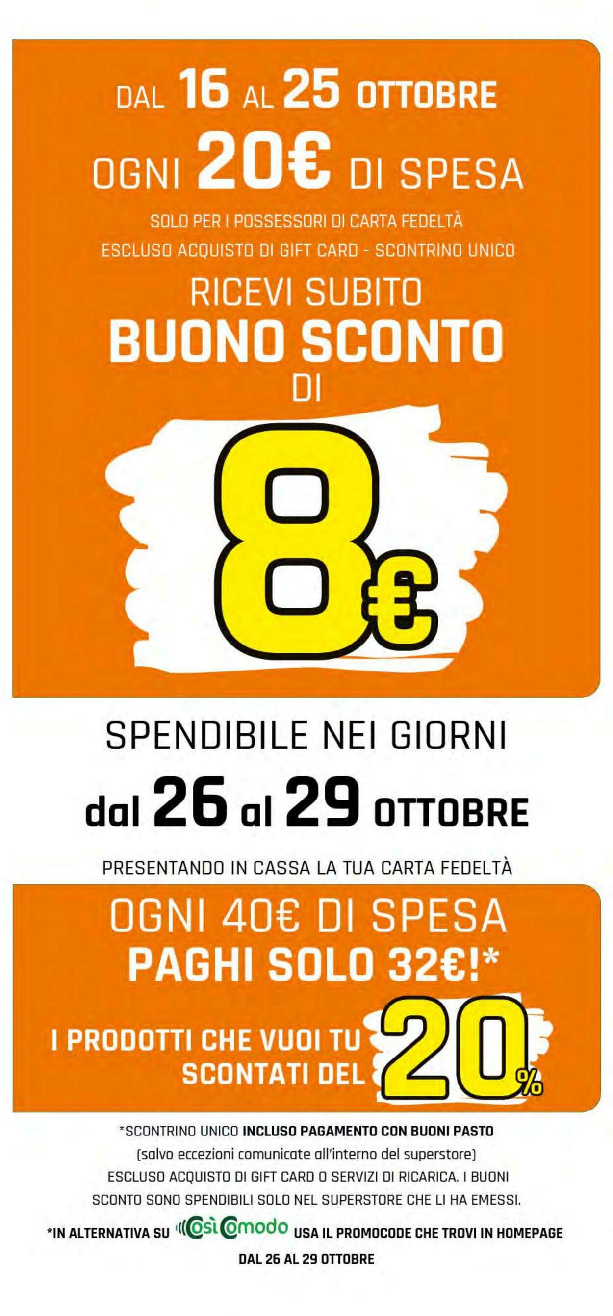 Volantino Famila 16.10.2025 - 25.10.2025