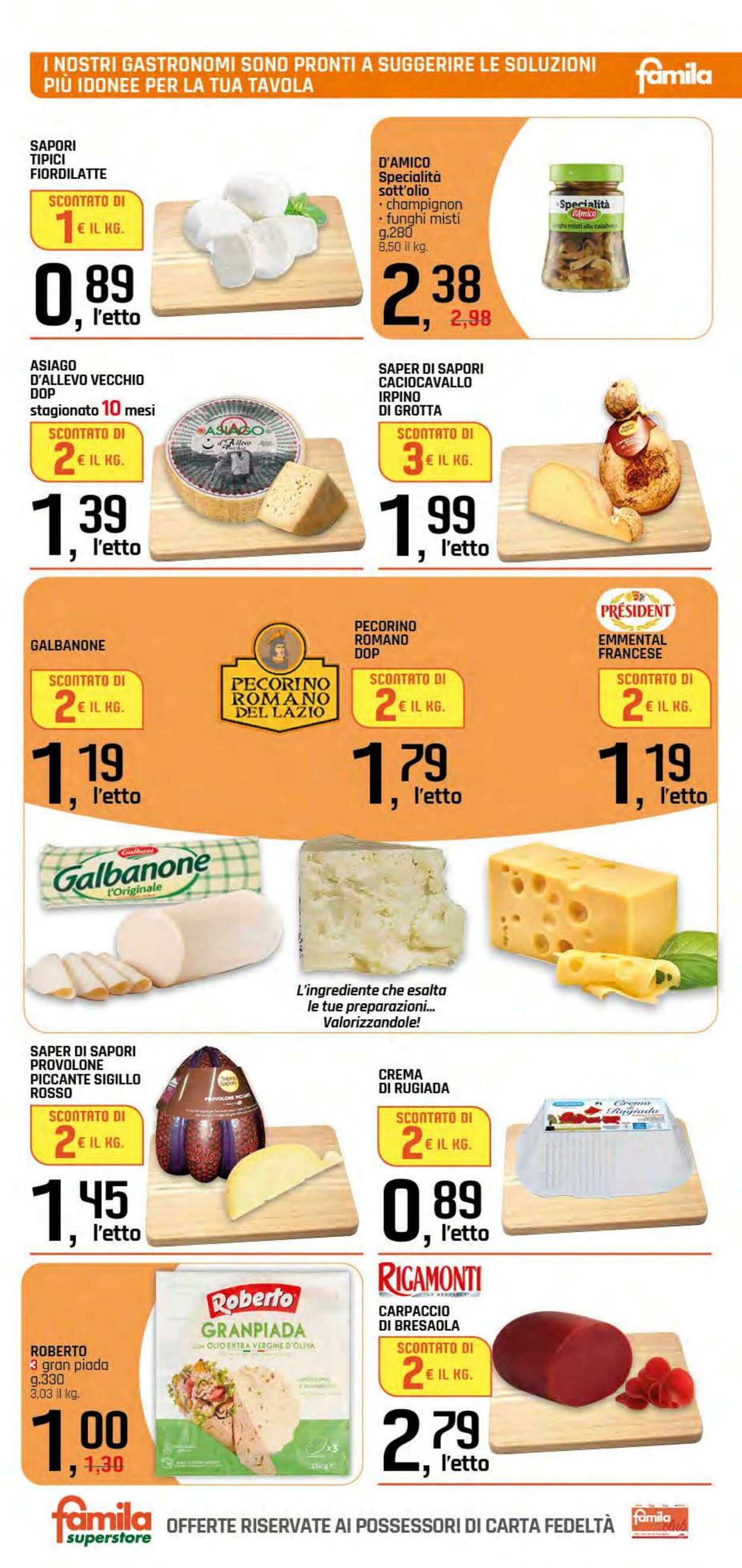Volantino Famila 16.10.2025 - 25.10.2025