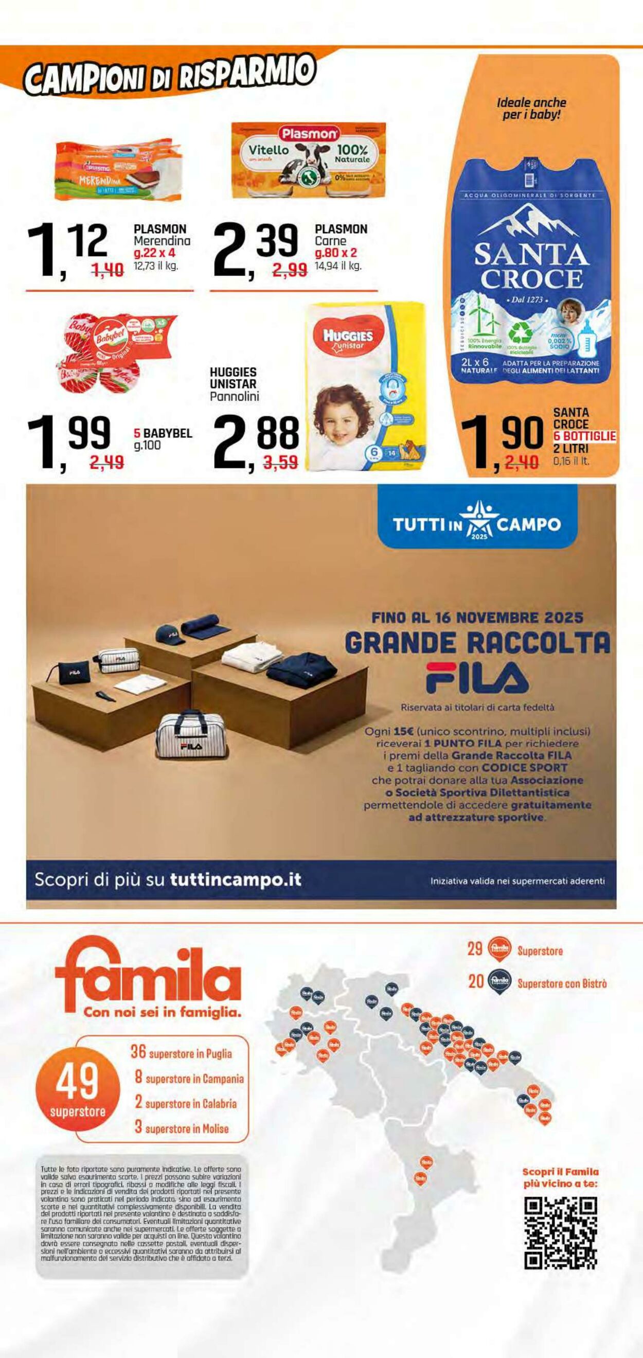 Volantino Famila 16.10.2025 - 25.10.2025