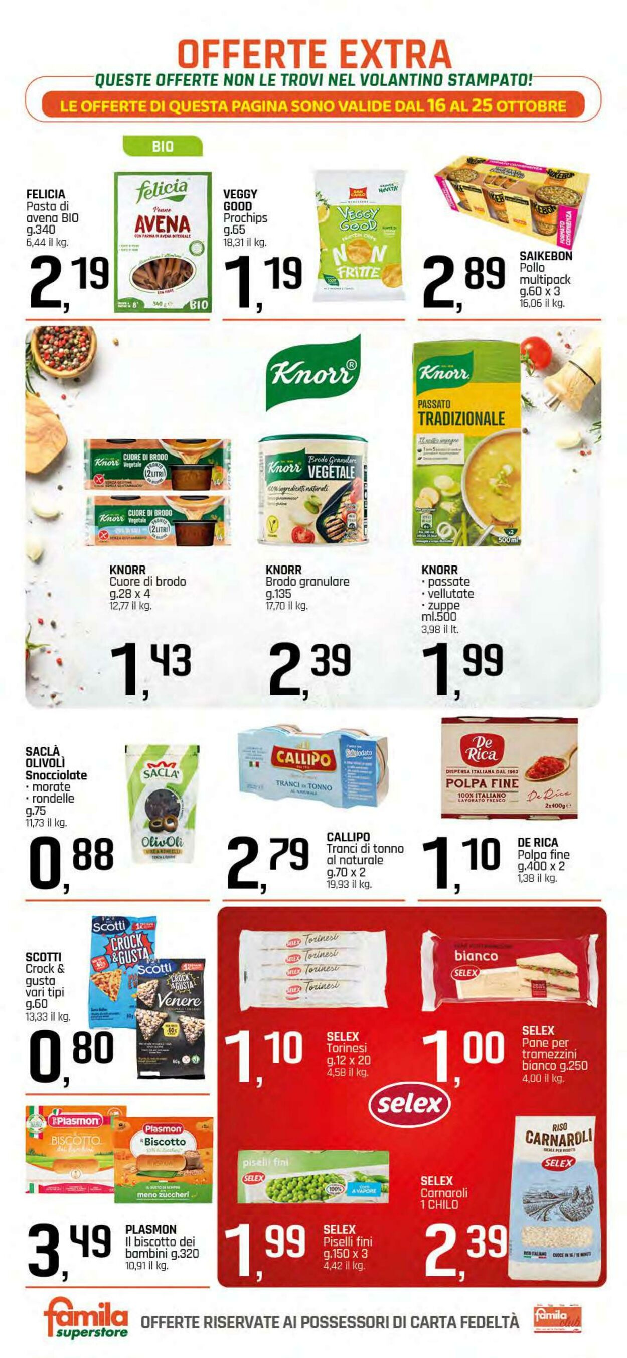 Volantino Famila 16.10.2025 - 25.10.2025