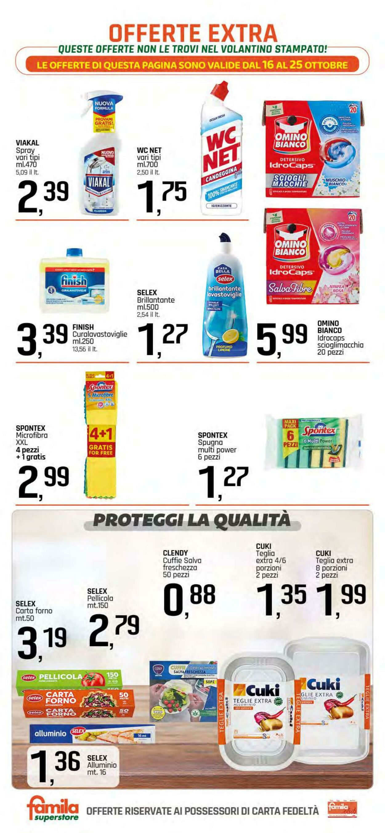Volantino Famila 16.10.2025 - 25.10.2025