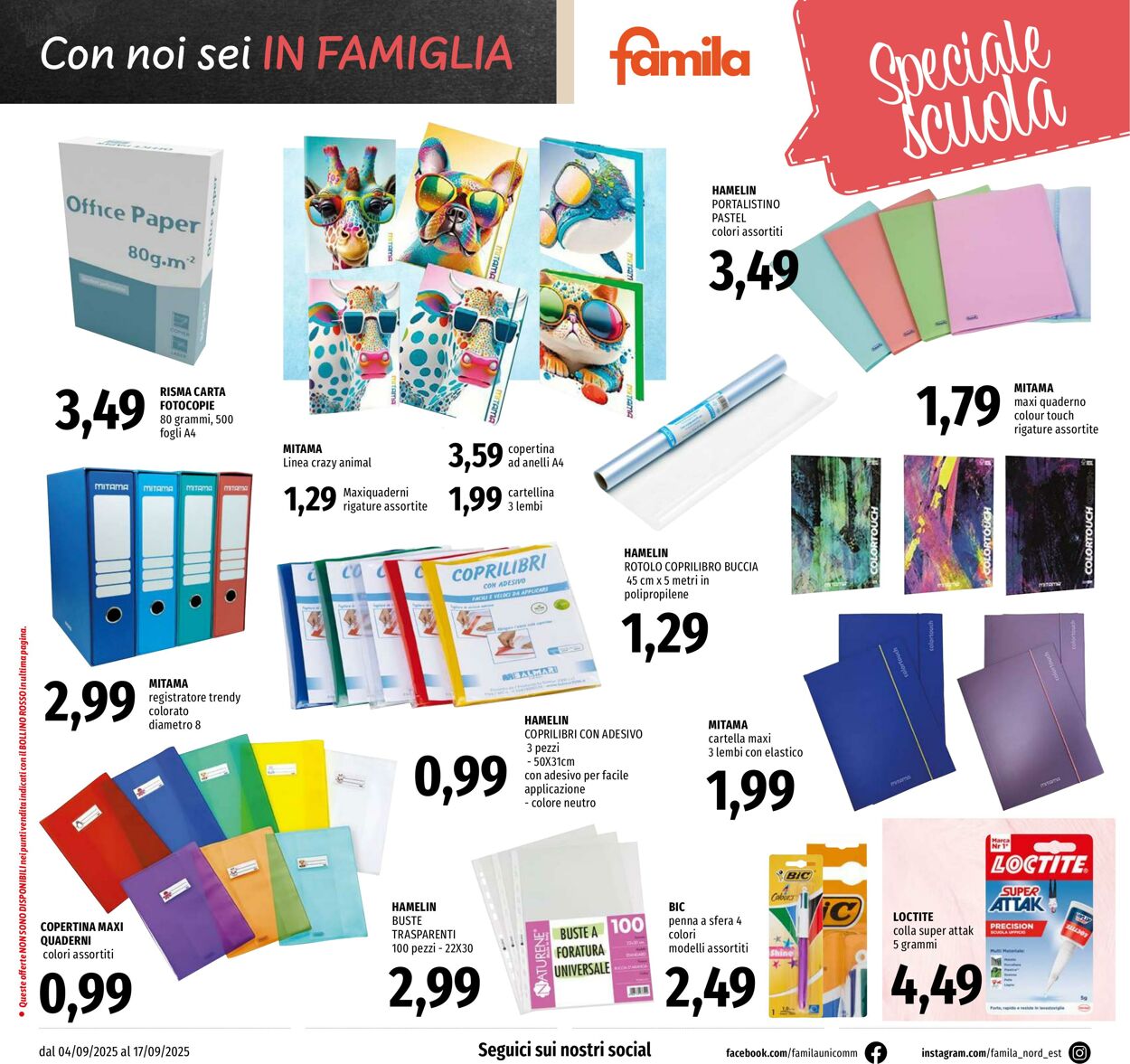 Volantino Famila 04.09.2025 - 17.09.2025