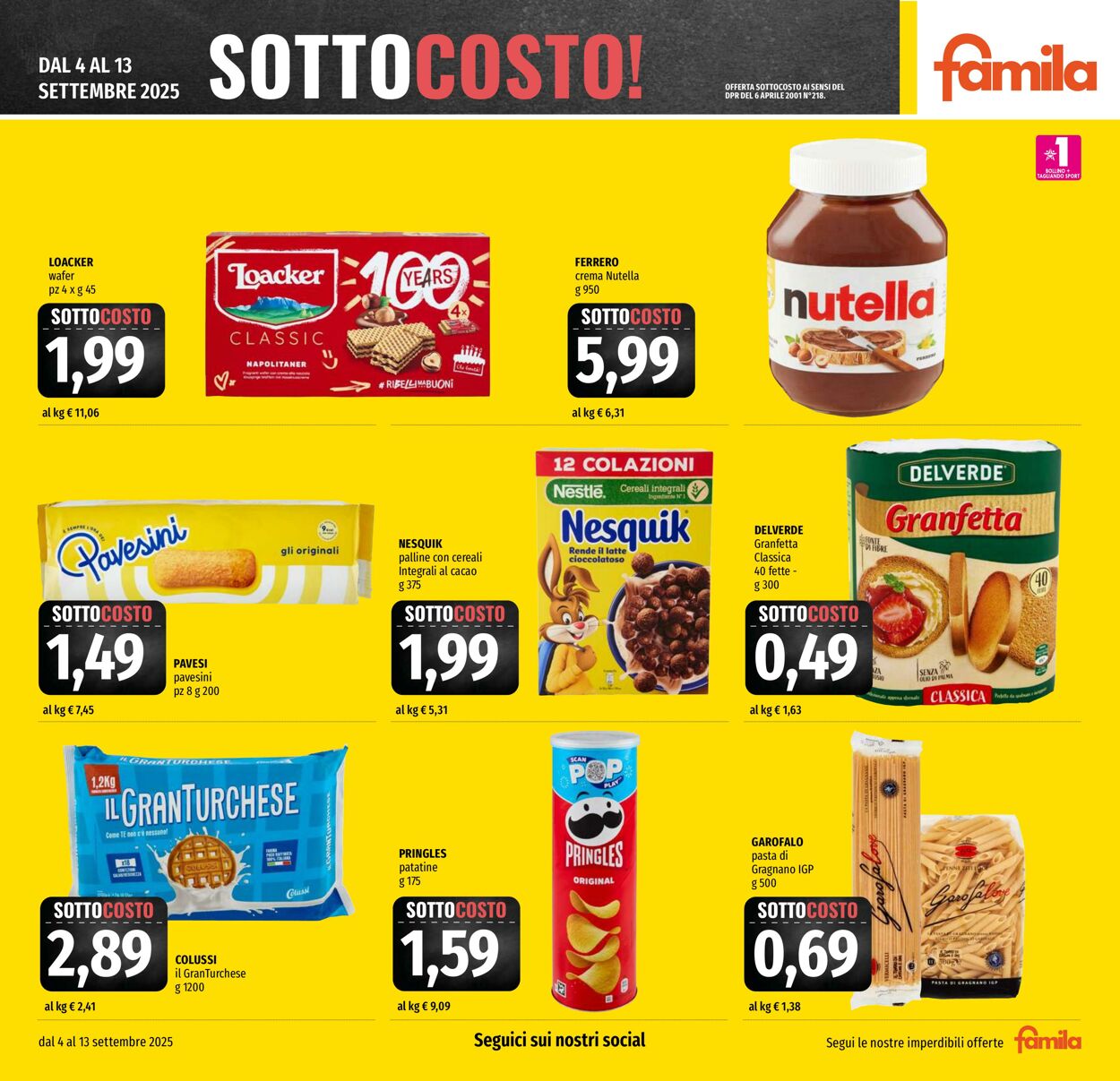 Volantino Famila 04.09.2025 - 17.09.2025