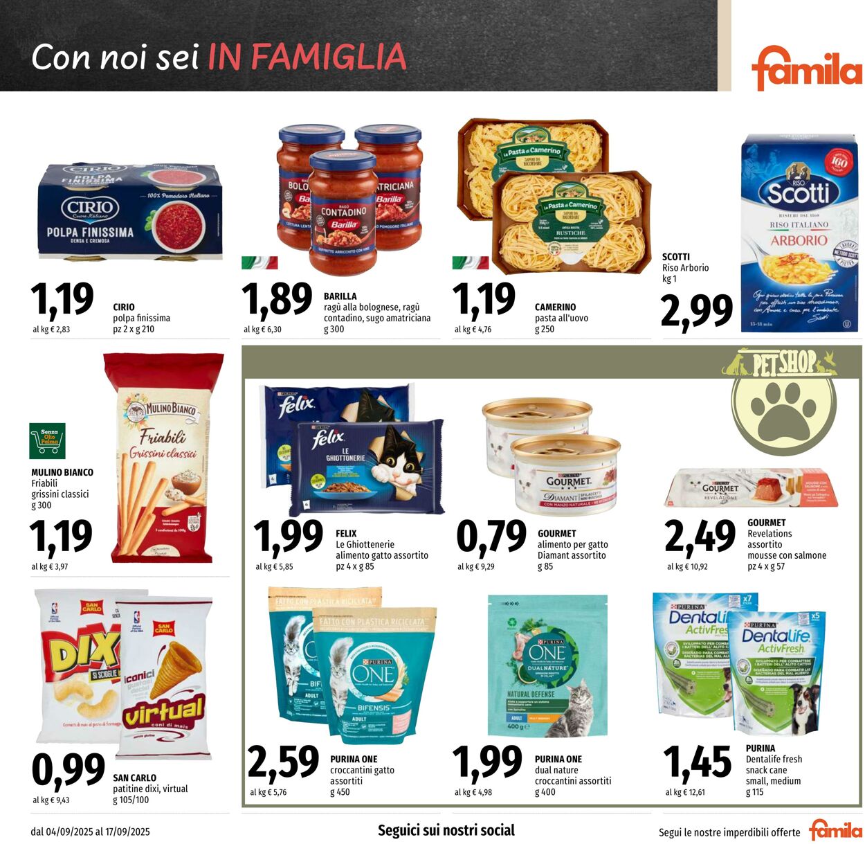 Volantino Famila 04.09.2025 - 17.09.2025