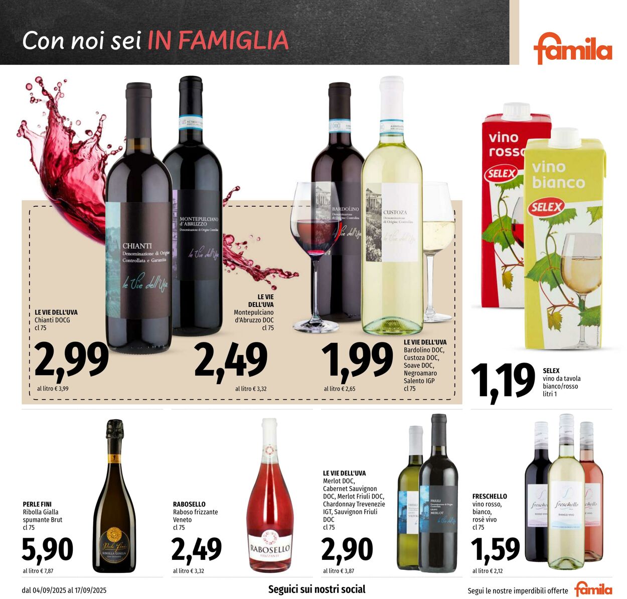 Volantino Famila 04.09.2025 - 17.09.2025