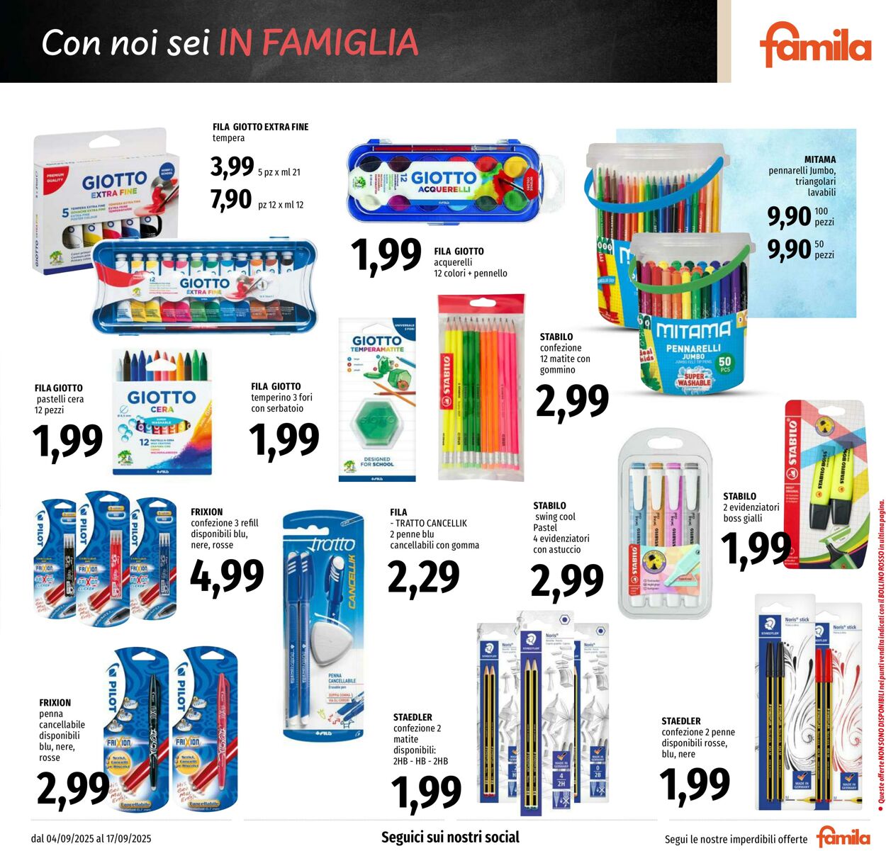 Volantino Famila 04.09.2025 - 17.09.2025