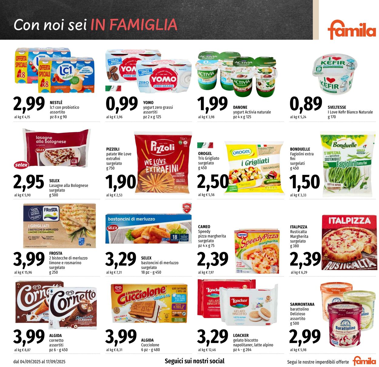 Volantino Famila 04.09.2025 - 17.09.2025