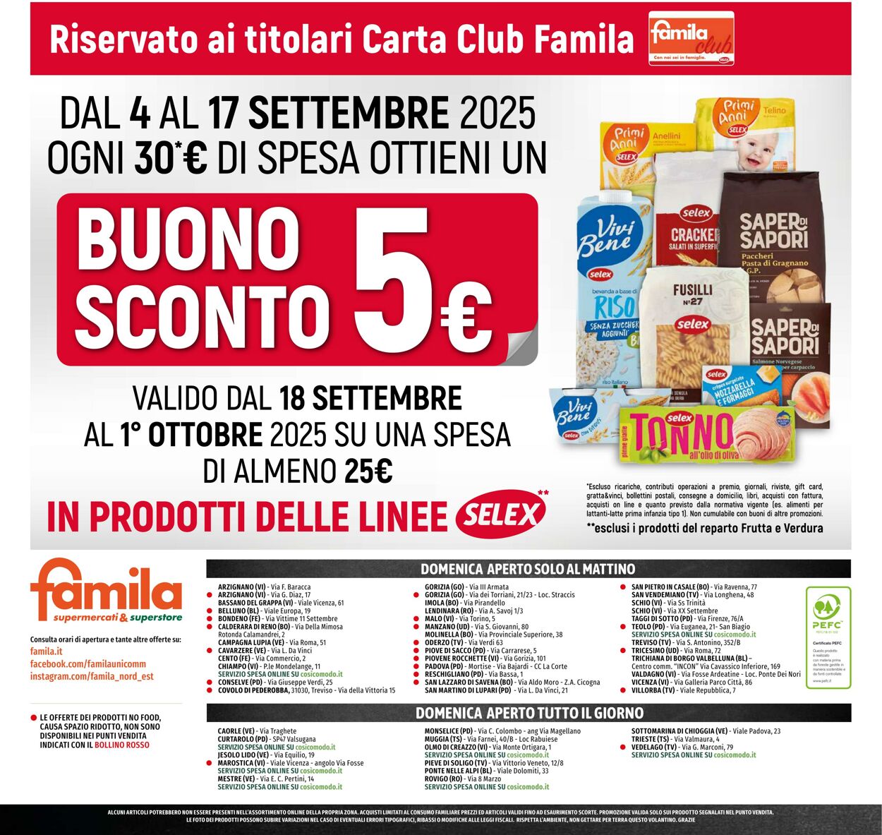 Volantino Famila 04.09.2025 - 17.09.2025