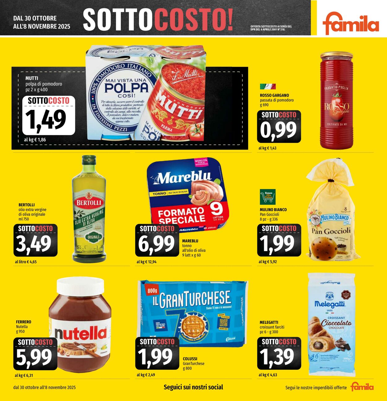 Volantino Famila 30.10.2025 - 12.11.2025