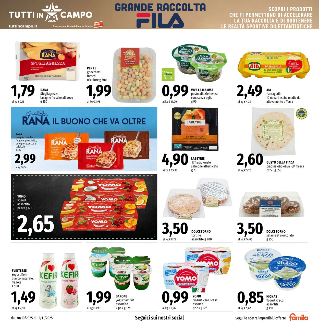 Volantino Famila 30.10.2025 - 12.11.2025