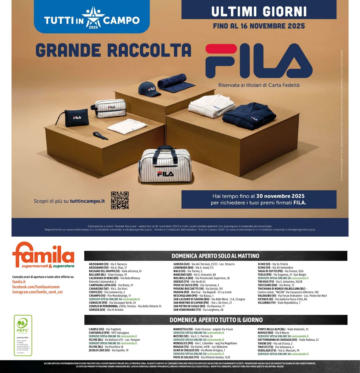 Volantino Famila 30.10.2025 - 12.11.2025