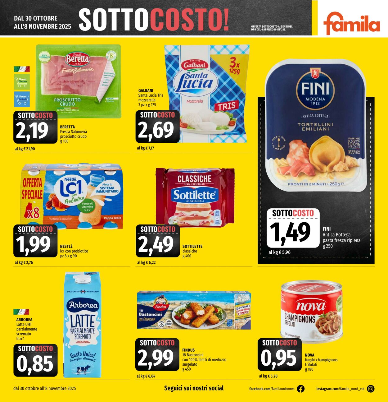 Volantino Famila 30.10.2025 - 12.11.2025
