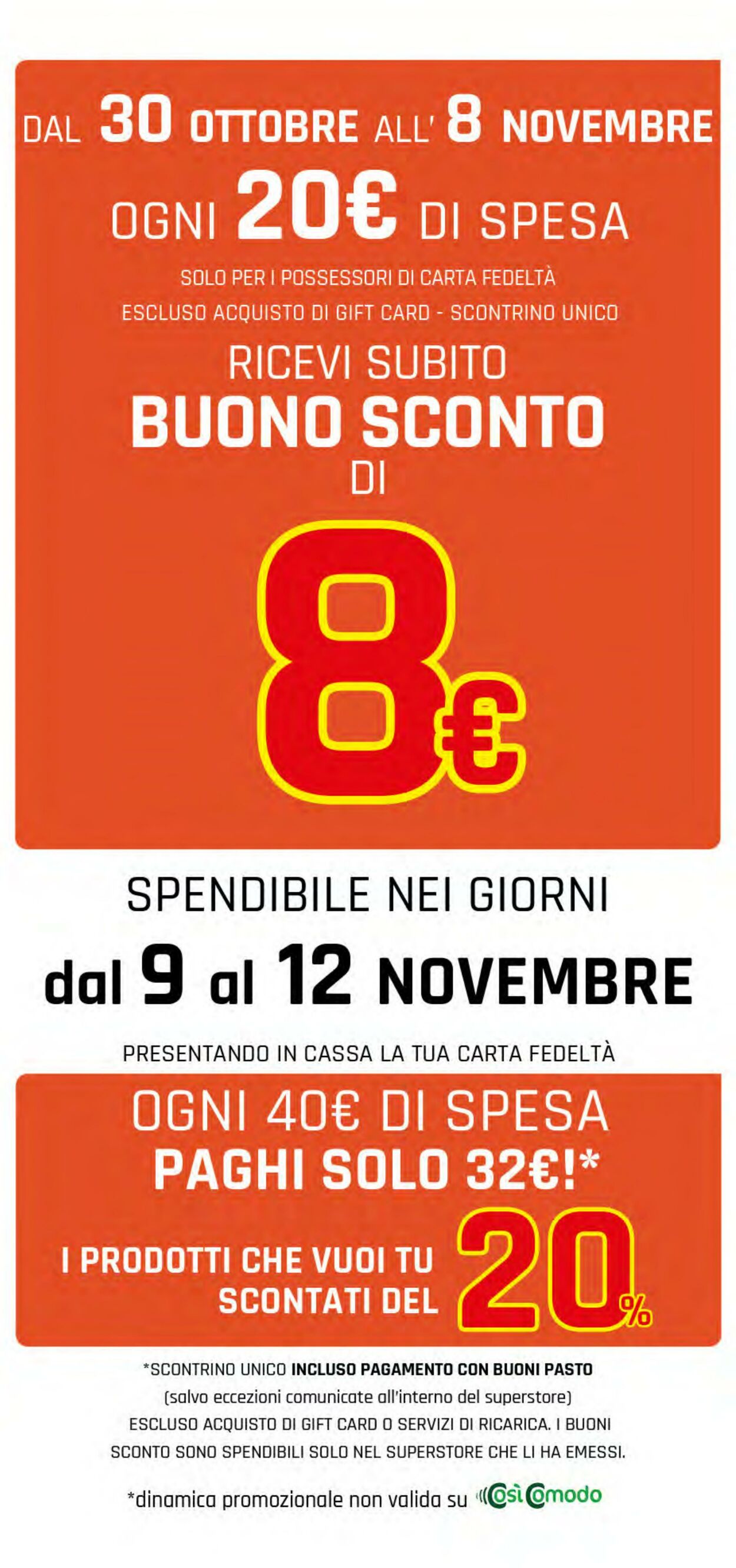 Volantino Famila 30.10.2025 - 08.11.2025