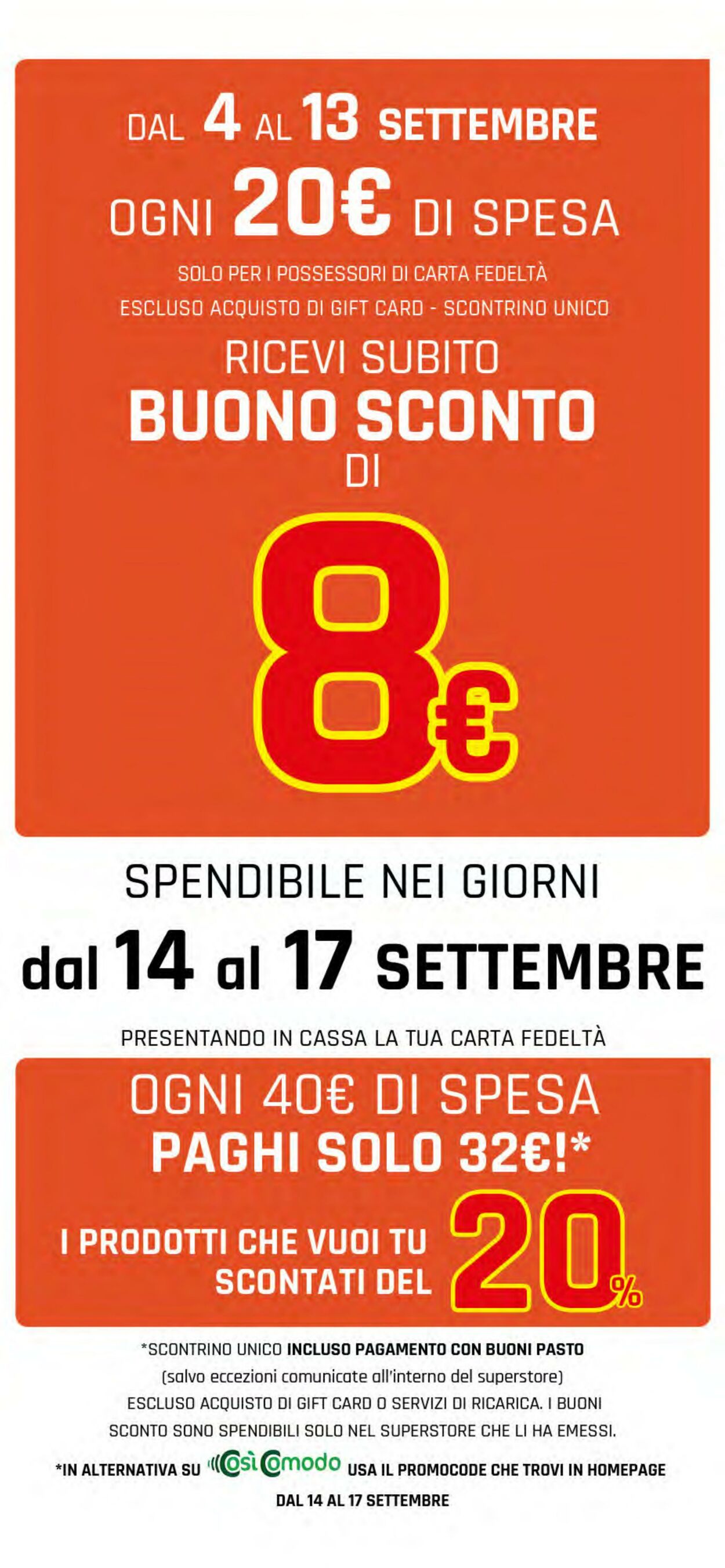 Volantino Famila 04.09.2025 - 13.09.2025