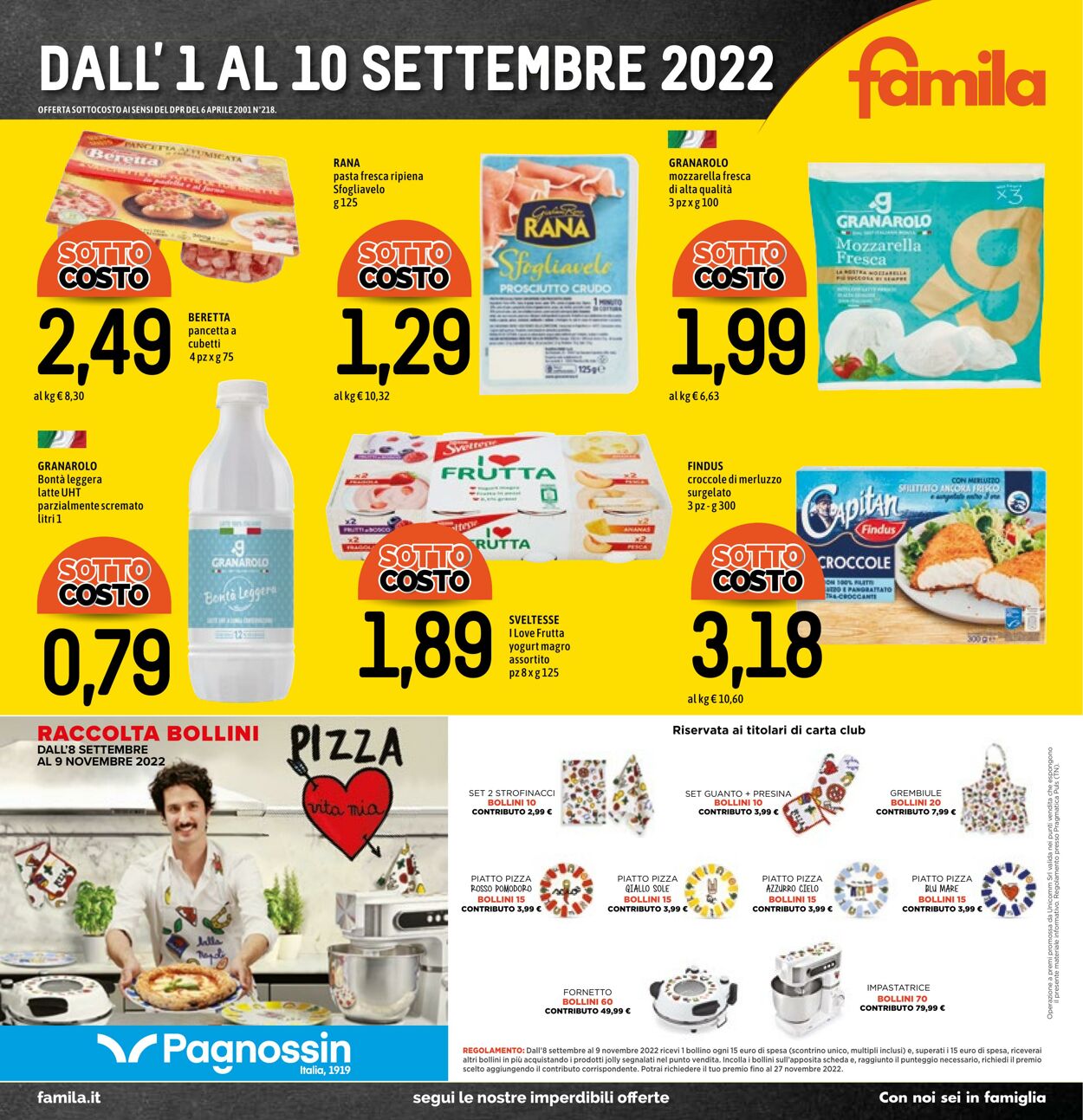 Volantino Famila 01.09.2022 - 14.09.2022