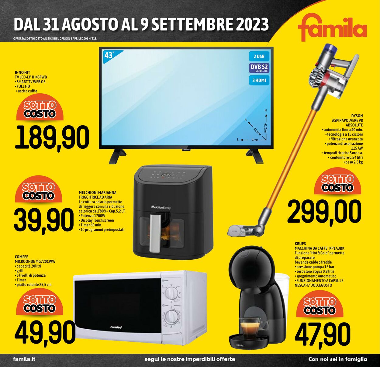 Volantino Famila 31.08.2023 - 13.09.2023