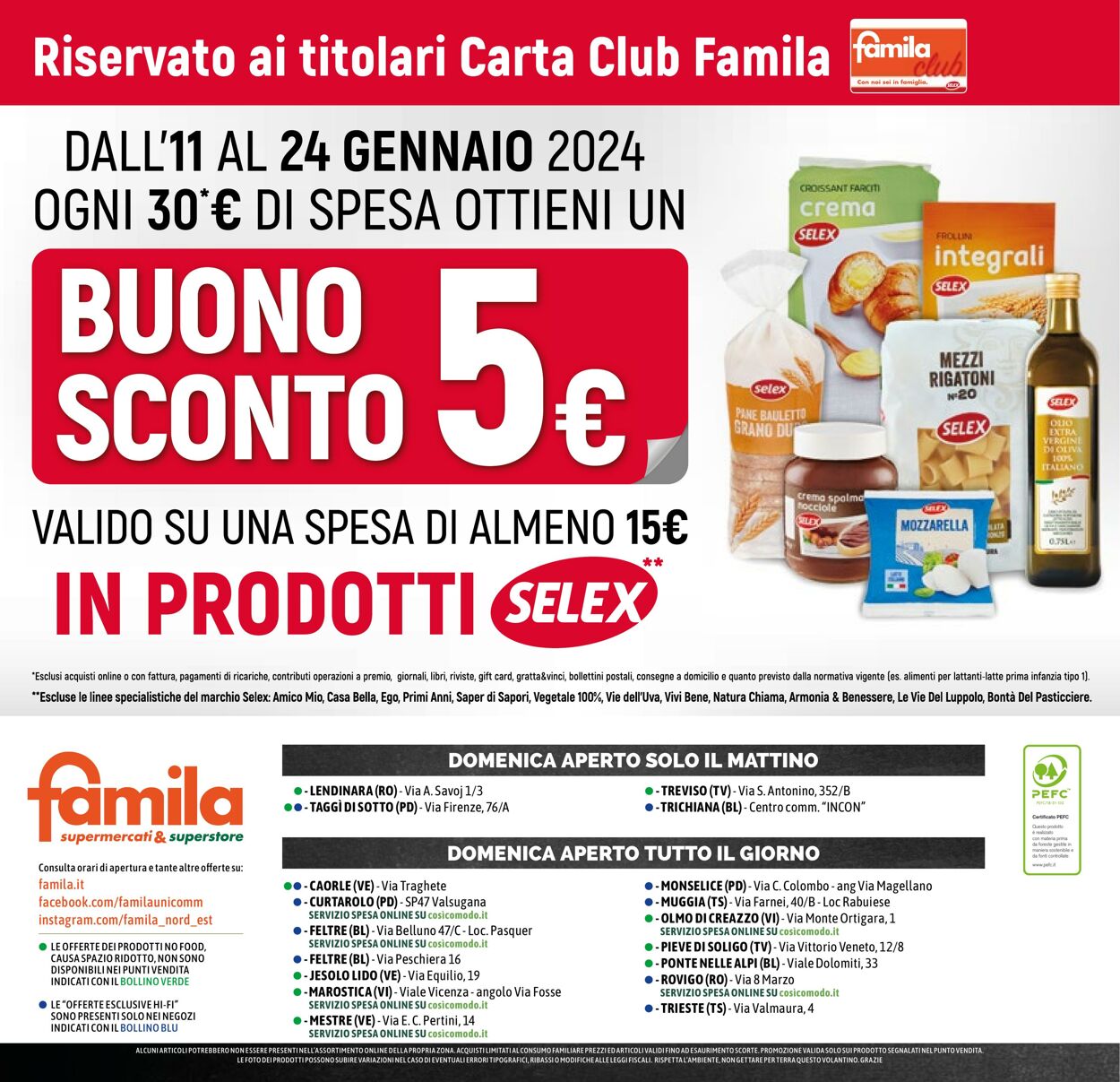 Volantino Famila 11.01.2024 - 24.01.2024