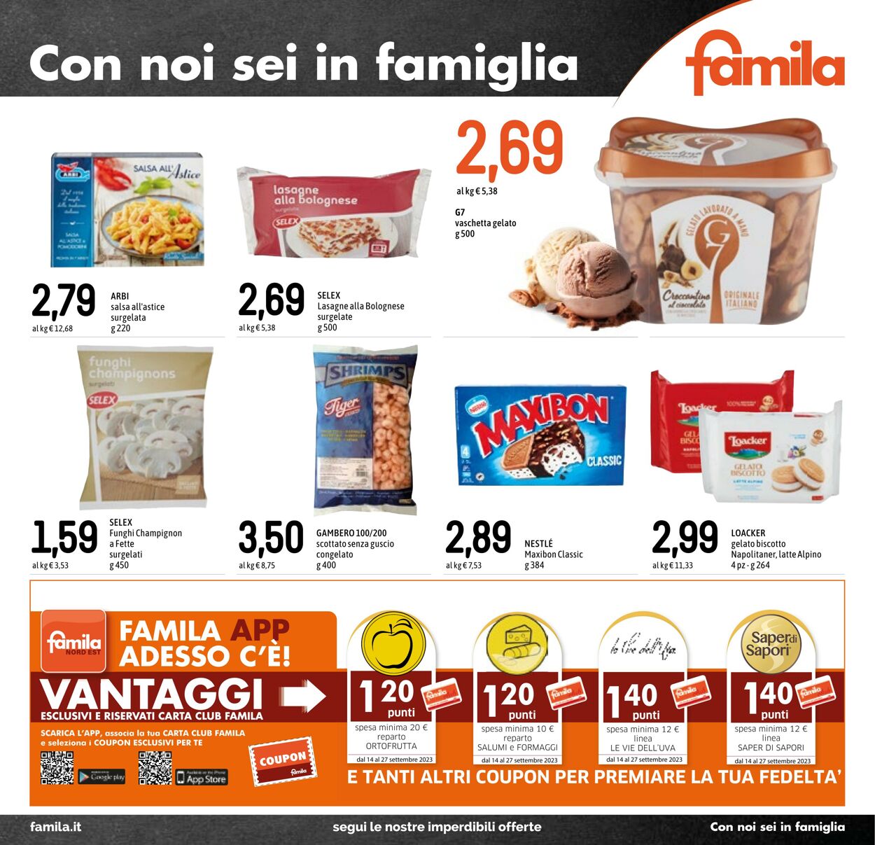 Volantino Famila 14.09.2023 - 27.09.2023