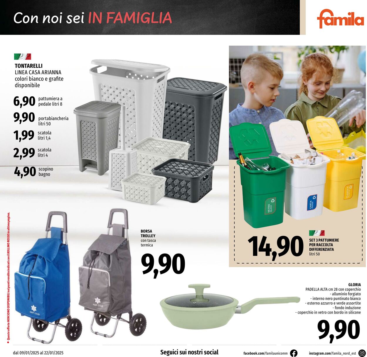 Volantino Famila 09.01.2025 - 22.01.2025